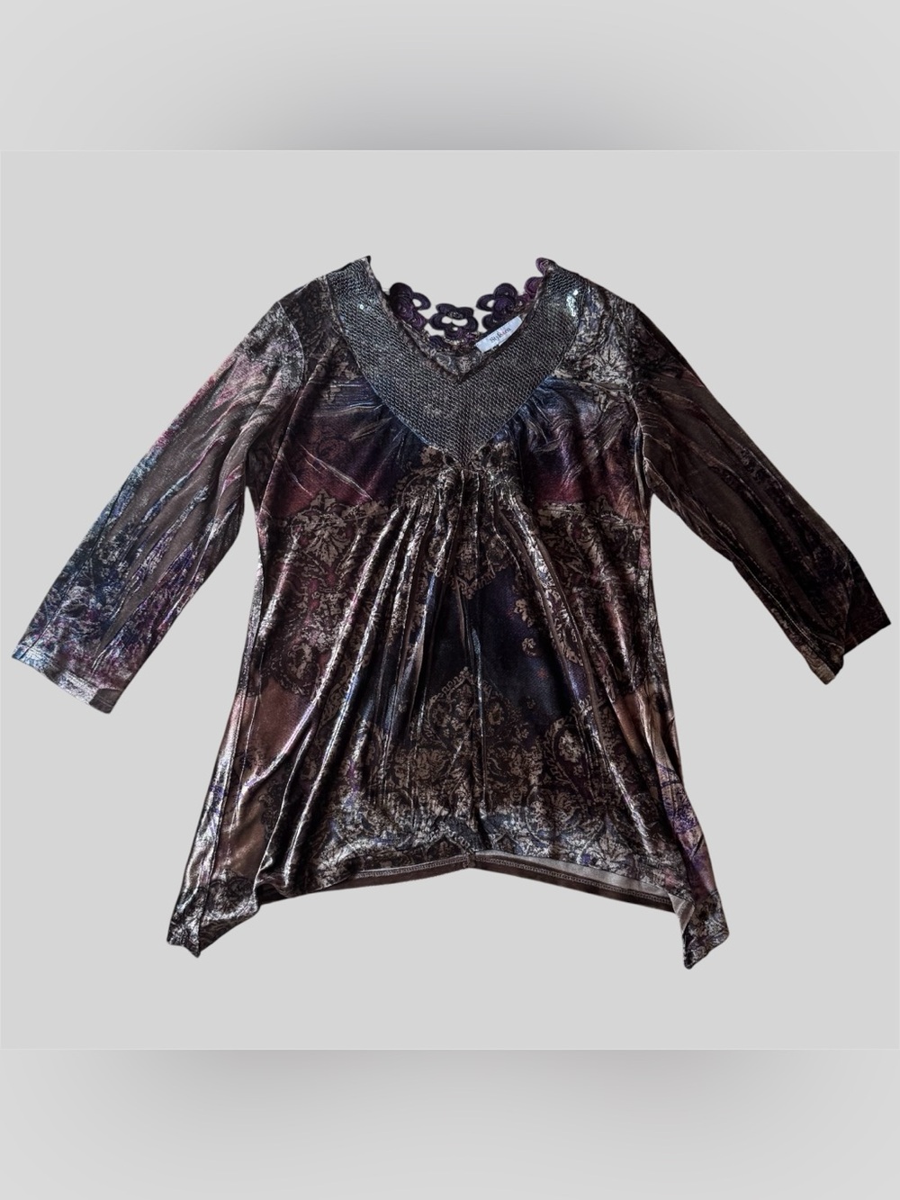 Style & Co. Crushed Velvet Top